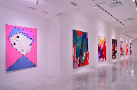 Woman in Blue And Pink 2017 62x50 Super Huge Original Painting by Costel Iarca - 2 Woman in Blue And Pink 2017 62x50 Super Huge Original Painting by Costel Iarca - 2