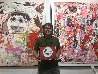 Woman in Pink And Black 2017 62x50 Original Painting by Costel Iarca - 2 Woman in Pink And Black 2017 62x50 Original Painting by Costel Iarca - 2