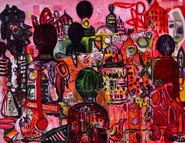 World in Society 2017 50x62 Super Huge Original Painting - Costel Iarca World in Society 2017 50x62 Super Huge Original Painting - Costel Iarca
