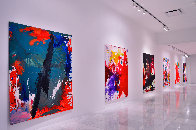 Summer in Blue 2017 72x60 Super Huge Original Painting by Costel Iarca - 2 Summer in Blue 2017 72x60 Super Huge Original Painting by Costel Iarca - 2