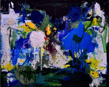 Summer in Blue 2017 72x60 Super Huge Original Painting - Costel Iarca Summer in Blue 2017 72x60 Super Huge Original Painting - Costel Iarca