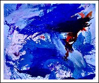 Blue Windows 2016 62x72 Super Huge Original Painting by Costel Iarca - 1 Blue Windows 2016 62x72 Super Huge Original Painting by Costel Iarca - 1