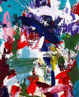 Theatrical Forms 2017 72x62 Super Huge Original Painting - Costel Iarca Theatrical Forms 2017 72x62 Super Huge Original Painting - Costel Iarca