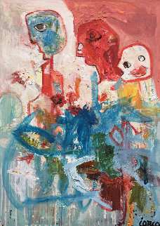 Iron World 2017 50x36 Original Painting - Costel Iarca Iron World 2017 50x36 Original Painting - Costel Iarca