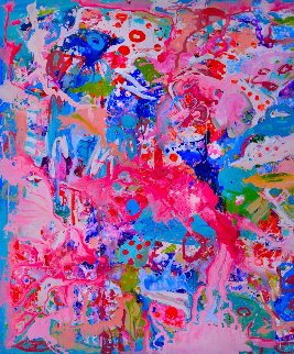 Values and Changes Number 2  2017 74x72 Huge Original Painting - Costel Iarca
