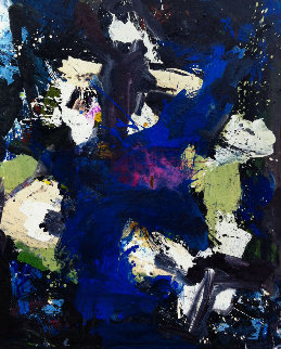 Poet\'s Message 2017 74x62 Original Painting - Costel Iarca Poet\'s Message 2017 74x62 Original Painting - Costel Iarca