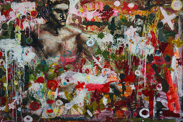 Hunting Man 2013 58x72 Super Huge Original Painting - Costel Iarca Hunting Man 2013 58x72 Super Huge Original Painting - Costel Iarca