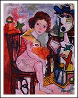 Woman Laugh 2013 62x50 Super Huge Original Painting by Costel Iarca - 1 Woman Laugh 2013 62x50 Super Huge Original Painting by Costel Iarca - 1