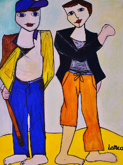 Boys 2013 62x50 Super Huge Original Painting - Costel Iarca Boys 2013 62x50 Super Huge Original Painting - Costel Iarca