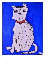 Cat 2013 62x50 Huge Original Painting by Costel Iarca - 1 Cat 2013 62x50 Huge Original Painting by Costel Iarca - 1