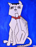 Cat 2013 62x50 Huge Original Painting by Costel Iarca - 0 Cat 2013 62x50 Huge Original Painting by Costel Iarca - 0