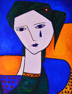 Tear For Love 2013 62x50 Original Painting - Costel Iarca Tear For Love 2013 62x50 Original Painting - Costel Iarca