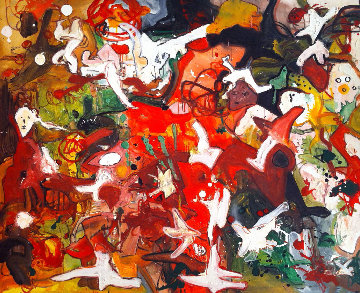 Poem And Story 2017 62x74 Original Painting - Costel Iarca Poem And Story 2017 62x74 Original Painting - Costel Iarca