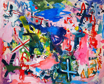 Universe is Taking Shape 2017 64x74 Original Painting - Costel Iarca Universe is Taking Shape 2017 64x74 Original Painting - Costel Iarca