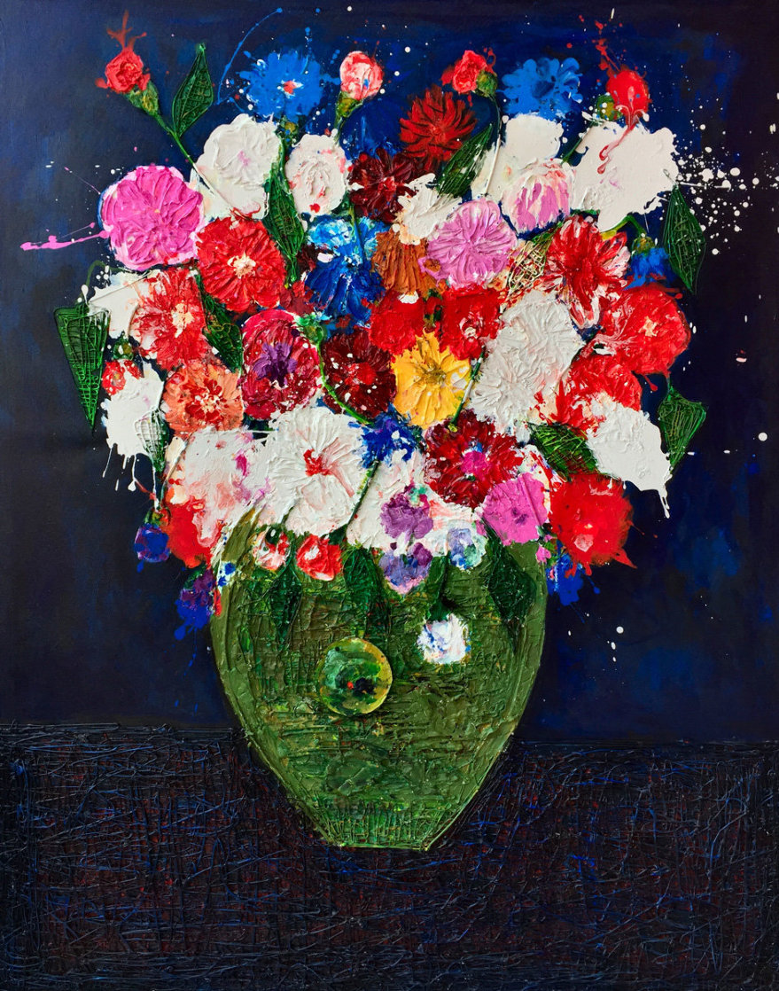 Still Life Number 4 3-D 2017 62x52 Super Huge Original Painting by Costel Iarca Still Life Number 4 3-D 2017 62x52 Super Huge Original Painting by Costel Iarca