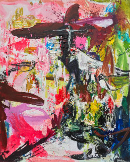 In Paradise 3-D 2018 62x50 Huge Original Painting - Costel Iarca In Paradise 3-D 2018 62x50 Huge Original Painting - Costel Iarca