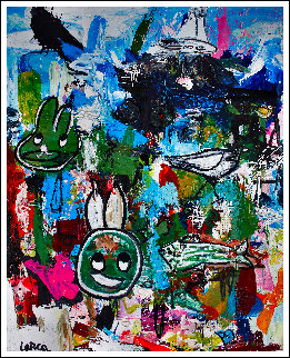 Look Through the Ads 3-D 2014 72x62 Huge Original Painting - Costel Iarca Look Through the Ads 3-D 2014 72x62 Huge Original Painting - Costel Iarca