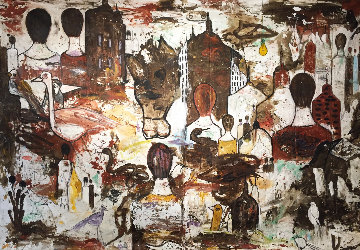 My Guernica 2019 100x136 Mural Original Painting - Costel Iarca My Guernica 2019 100x136 Mural Original Painting - Costel Iarca