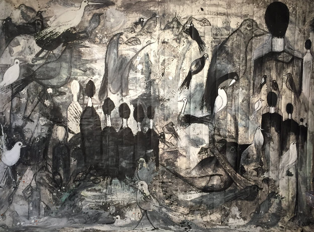 Performance 2019 100x136 Super Huge Mural  by Costel Iarca