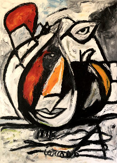 Untitled Painting 2000 49x38 Original Painting - Costel Iarca Untitled Painting 2000 49x38 Original Painting - Costel Iarca