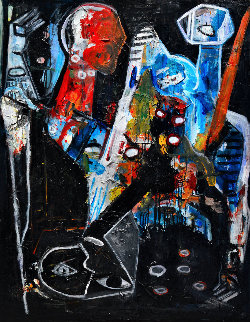 Silence Is... 2015 62x50 Super Huge Original Painting - Costel Iarca Silence Is... 2015 62x50 Super Huge Original Painting - Costel Iarca