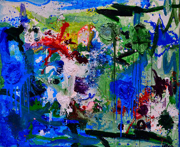 Passengers on Ocean 3-D 2018 74x62 Super Huge Original Painting - Costel Iarca Passengers on Ocean 3-D 2018 74x62 Super Huge Original Painting - Costel Iarca