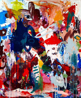 Under the Moon 2017 72x62 Original Painting - Costel Iarca Under the Moon 2017 72x62 Original Painting - Costel Iarca