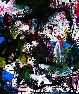 Dialogue 2017 74x62 Original Painting - Costel Iarca Dialogue 2017 74x62 Original Painting - Costel Iarca