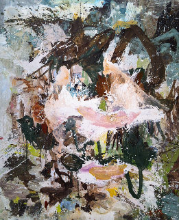 Over Rocks 2017 74x62 Original Painting - Costel Iarca Over Rocks 2017 74x62 Original Painting - Costel Iarca