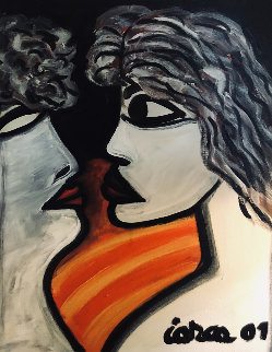Untitled Painting 2001 26x21 Original Painting - Costel Iarca Untitled Painting 2001 26x21 Original Painting - Costel Iarca