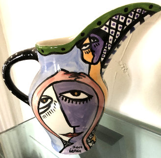 Untitled Ceramic Pitcher 2000 11 in Sculpture - Costel Iarca Untitled Ceramic Pitcher 2000 11 in Sculpture - Costel Iarca