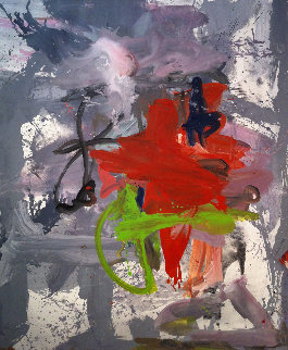 Down-The-Block 2017 74x62 Original Painting - Costel Iarca Down-The-Block 2017 74x62 Original Painting - Costel Iarca