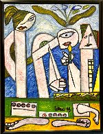 Dream of a Better Life 1998 52x40 - Huge Original Painting by Costel Iarca - 2 Dream of a Better Life 1998 52x40 - Huge Original Painting by Costel Iarca - 2