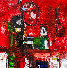 Hockey Player 2019 50x38 - Huge Original Painting by Costel Iarca - 2