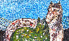 Horses 2019 62x74 - Huge Mural Size Original Painting by Costel Iarca - 3 Horses 2019 62x74 - Huge Mural Size Original Painting by Costel Iarca - 3
