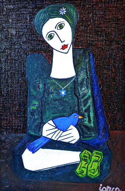 Jewish Girl 2023 38x26 Original Painting by Costel Iarca