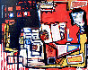 Lecture for Tonight 2008 50x62 - Huge Original Painting by Costel Iarca - 0