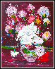 Drunken Flowers 2023 62x50 - Huge Original Painting by Costel Iarca - 1