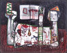 Lecture For The Night 2017 62x50 - Huge Original Painting by Costel Iarca - 0 Lecture For The Night 2017 62x50 - Huge Original Painting by Costel Iarca - 0