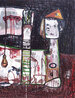 Lecture For The Night 2017 62x50 - Huge Original Painting by Costel Iarca - 2 Lecture For The Night 2017 62x50 - Huge Original Painting by Costel Iarca - 2