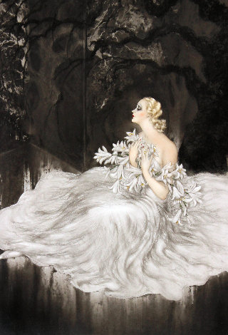 Lillies 1934 Limited Edition Print - Louis Icart
