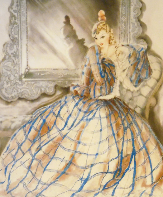 Girl in Crinoline 1937 Limited Edition Print by Louis Icart