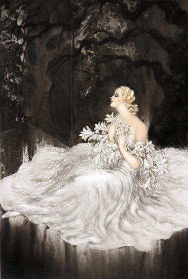 Lilies 1934 by Louis Icart - For Sale on Art Brokerage