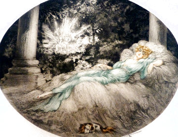 Sleeping Beauty EA 1927 Limited Edition Print - Louis Icart Sleeping Beauty EA 1927 Limited Edition Print - Louis Icart