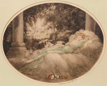 Sleeping Beauty 1927 - Early Limited Edition Print - Louis Icart
