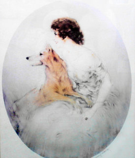 Best Friends 1923 Limited Edition Print - Louis Icart Best Friends 1923 Limited Edition Print - Louis Icart