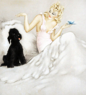 Morning Cup 1940 Limited Edition Print - Louis Icart Morning Cup 1940 Limited Edition Print - Louis Icart