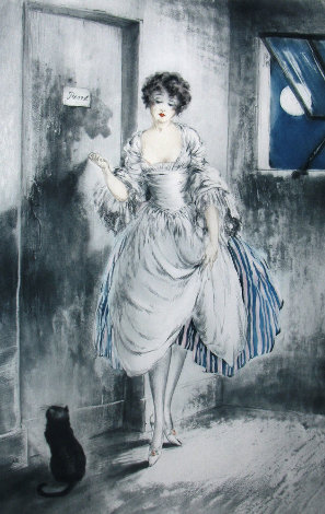 Pierrot By the Moonlight 1927 Limited Edition Print - Louis Icart