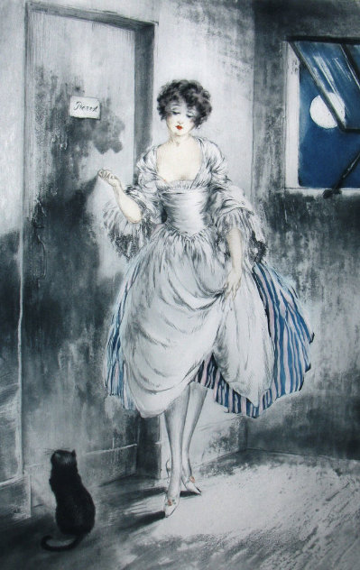 Pierrot By the Moonlight 1927 Limited Edition Print by Louis Icart