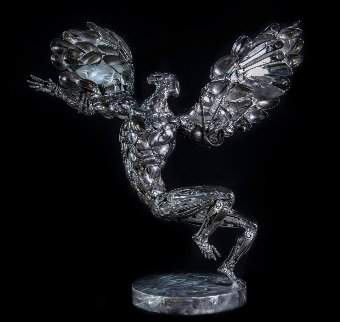 A Cautionary Tale Original Stainless Steel Sculpture 2013 31 in Sculpture - Boban Ilic A Cautionary Tale Original Stainless Steel Sculpture 2013 31 in Sculpture - Boban Ilic